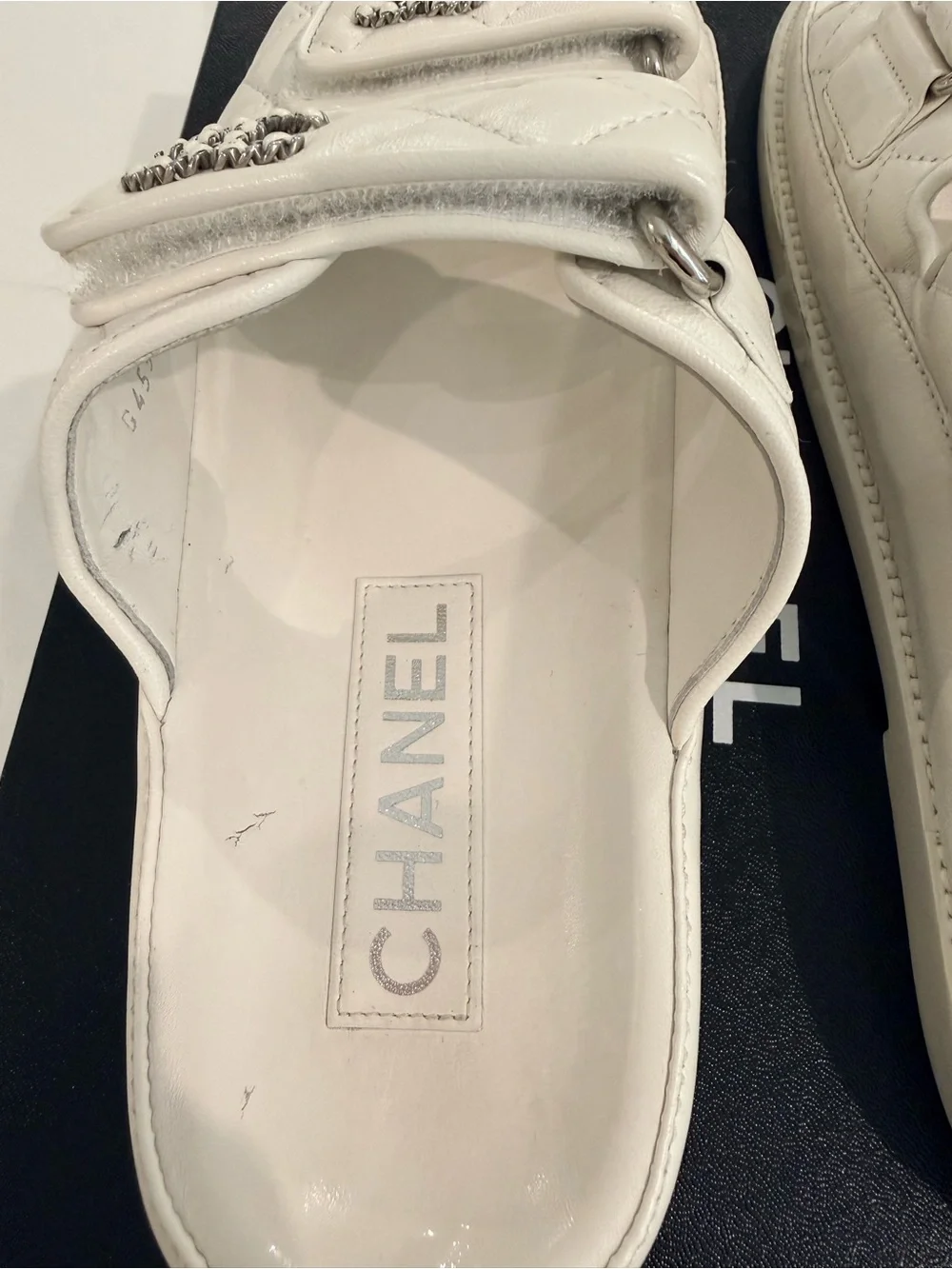 Chanel Dad Sandals in Quilted Leather